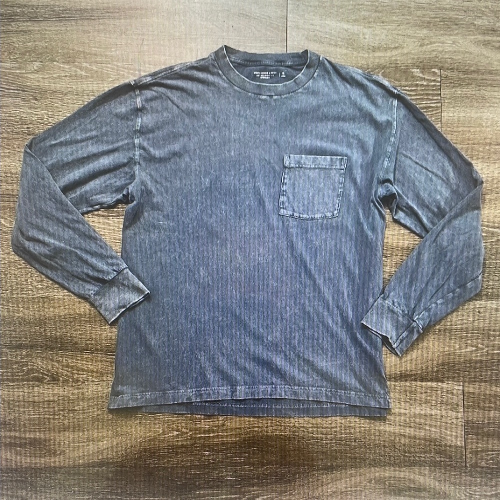 Men's Blue Long Sleeve Shirt